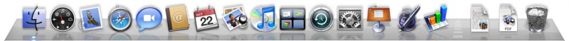 Example of icons in MacOSX.